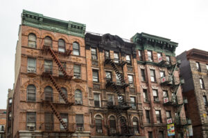 Example of old style tenement apartment building